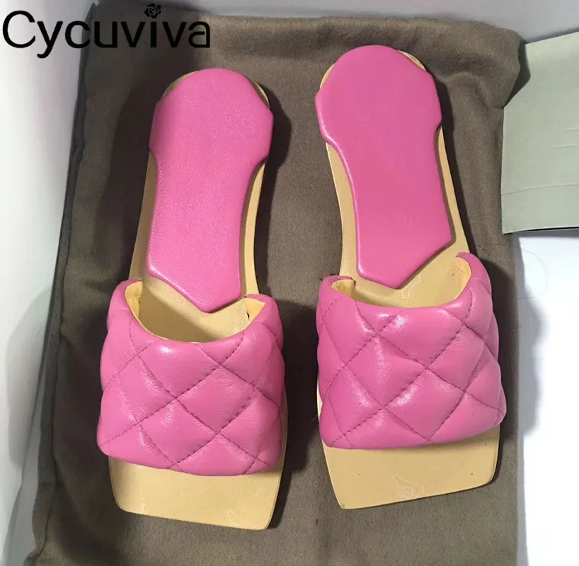 Женские кожаные пляжные шлепанцы на плоской подошве Классические Вьетнамки с