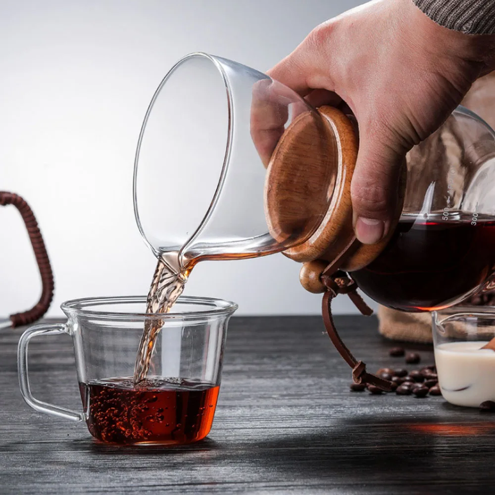 Ecocoffee 480 мл термостойкий стеклянный горшок Перколятор V60 бариста ручной капельный