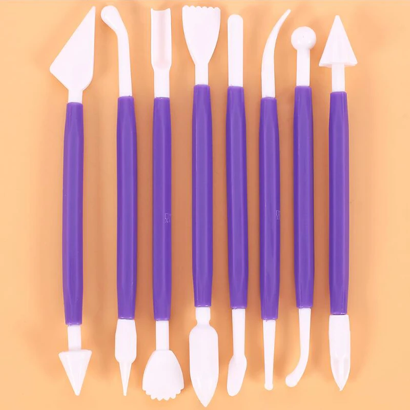 8 шт./компл. сахарное ремесло резак для резьбы Шоколадные украшения цветок глина