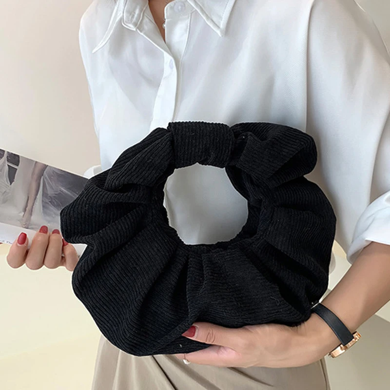 

Winter Round Shape Women's Clutches Lady Fashion Casual Handbag Female Shopper Shopping Designer Top-Handle Bags For Women