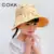 Детская летняя шляпа от солнца COKK для девочек, детские летние шляпы с защитой от УФ-лучей и широкими полями, пляжная шляпа в Корейском стиле для мальчиков - изображение