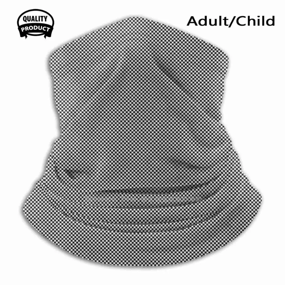 

Micro Black And White Racing Check Dust-Proof Outdoor Warmer Mouth Mask Micro Racing Mini Black White Check Mini Checks Mini