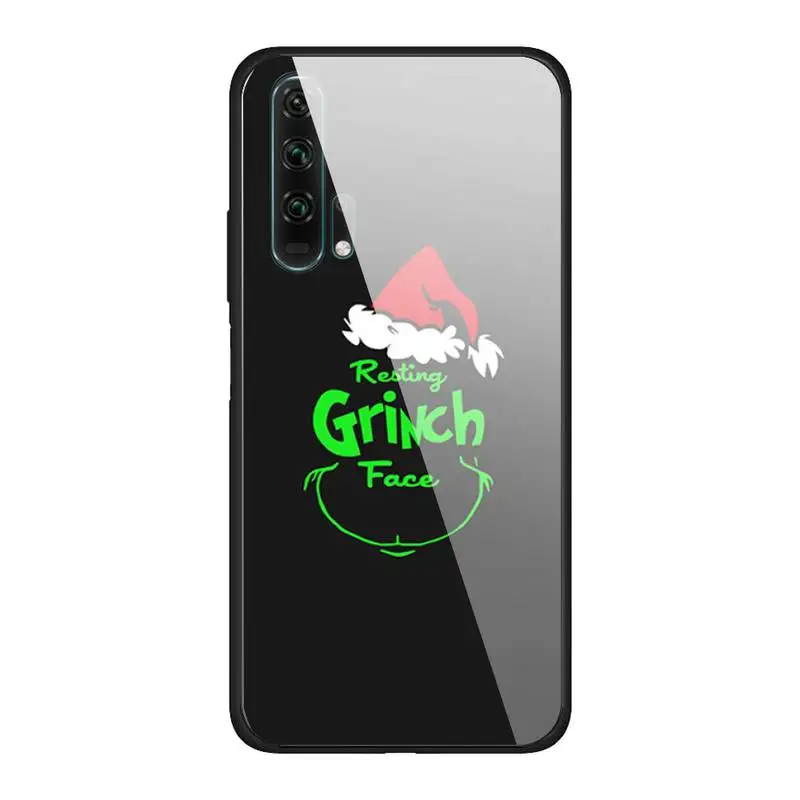

Grinches Christmas Kawaii Glass Phone Case Fundas for Huawei P20 Pro P30 Lite Mate 9 10 20 Pro Nova 3i 5 3E Cover Accessories