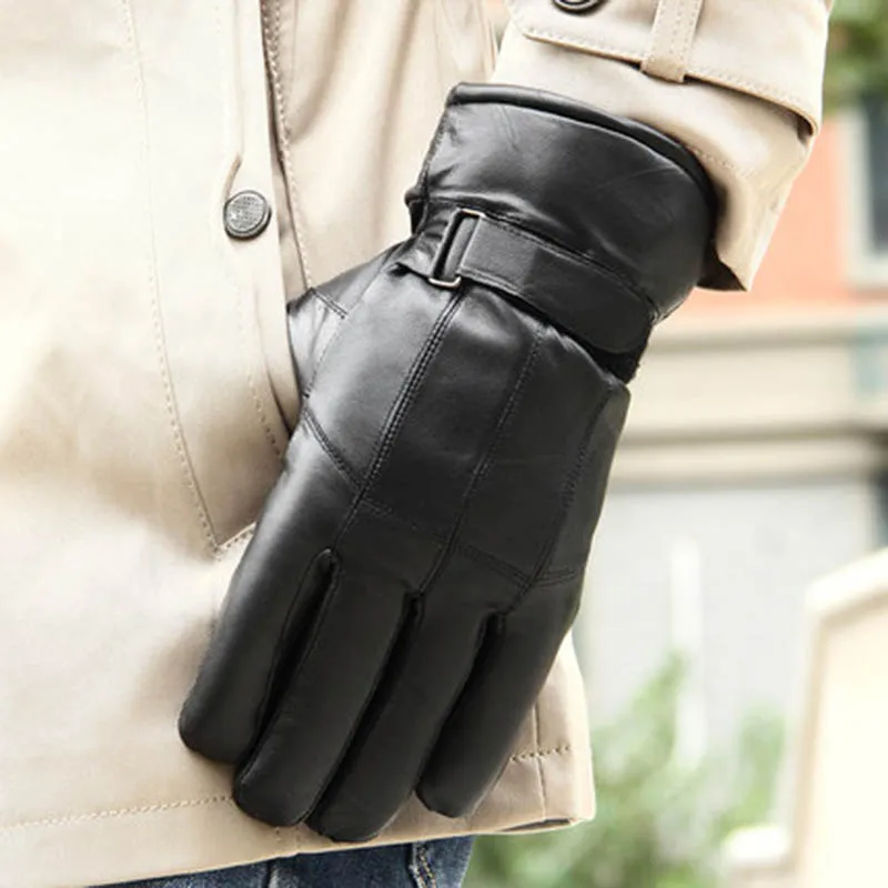 Перчатки из овчины модные перчатки натуральной кожи с овечьим мехом внутри