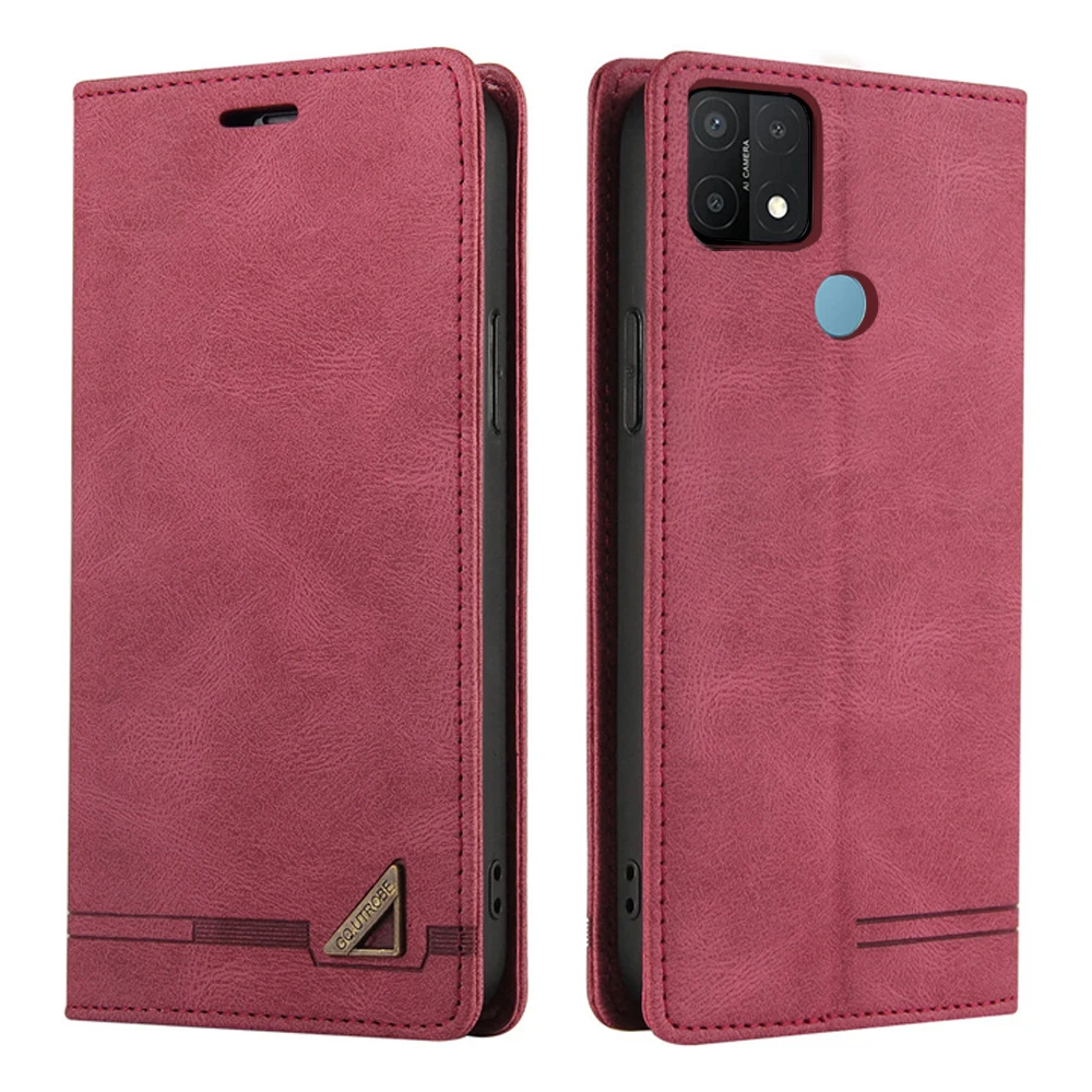 For OPPO A15S A16 S Protective Flip Case Leather Texture Book Shell RFID Block Phone Holder Funda OPPO A15 A16s A 15 16 15S Capa