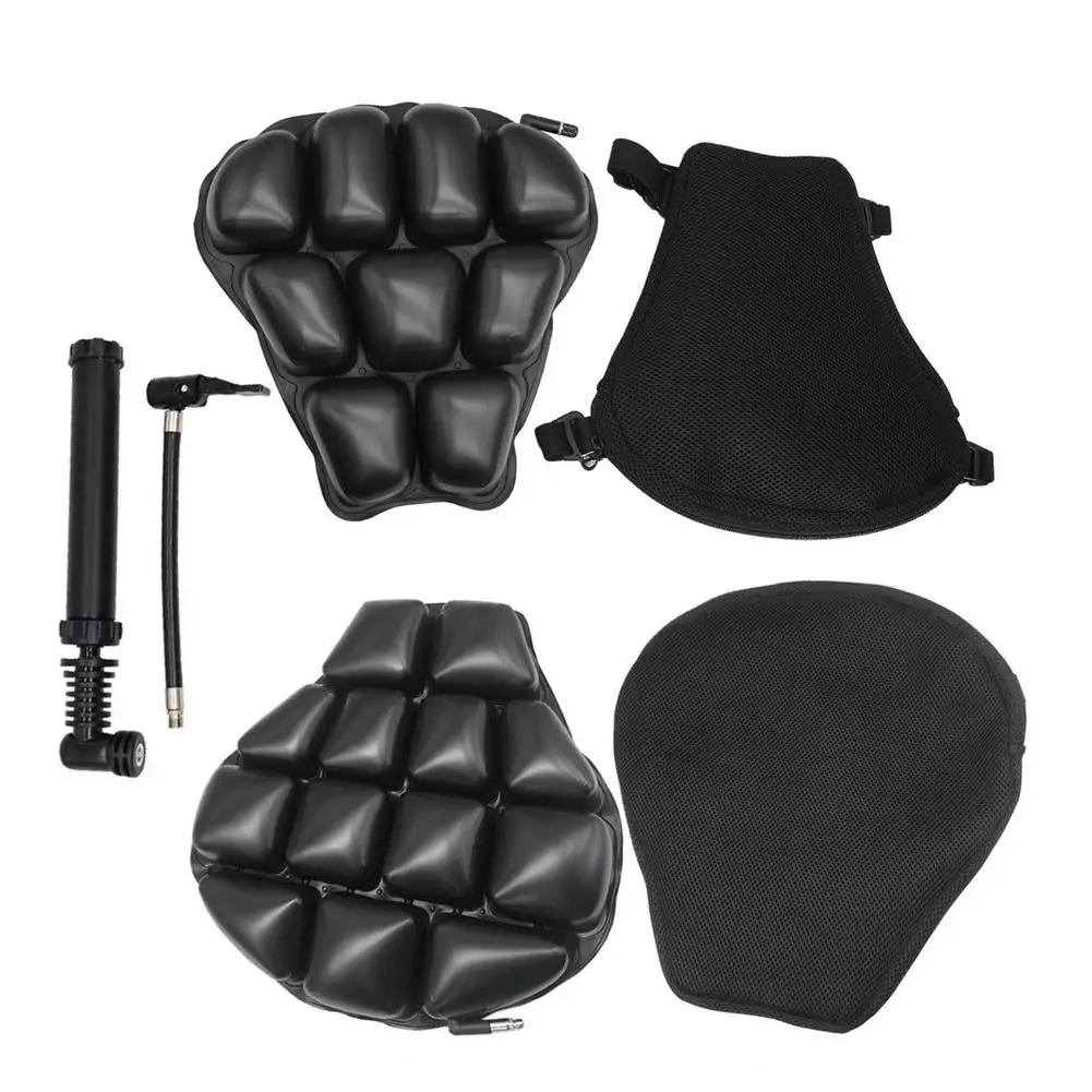 

Motorcycle Seat Cushion Comfortable Inflatable Air Cushion Sunscreen Mat 3D Shock Absorb Breathable Motorbike Seat
