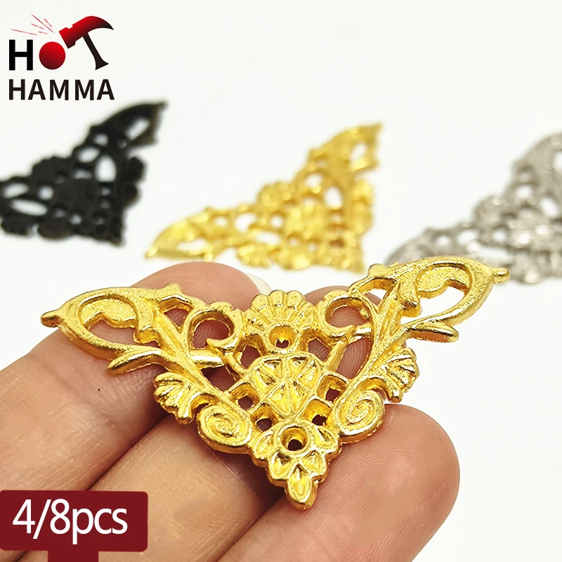 

4/8 шт., декоративные треугольные кронштейны для мебели