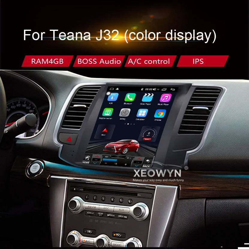 

Автомобильная Мультимедийная система на Android, для Nissan Teana Cedric 2008, 2009, 2010, 2011, 2012, Автомобильная навигационная система GPS, типоразмер 2DIN