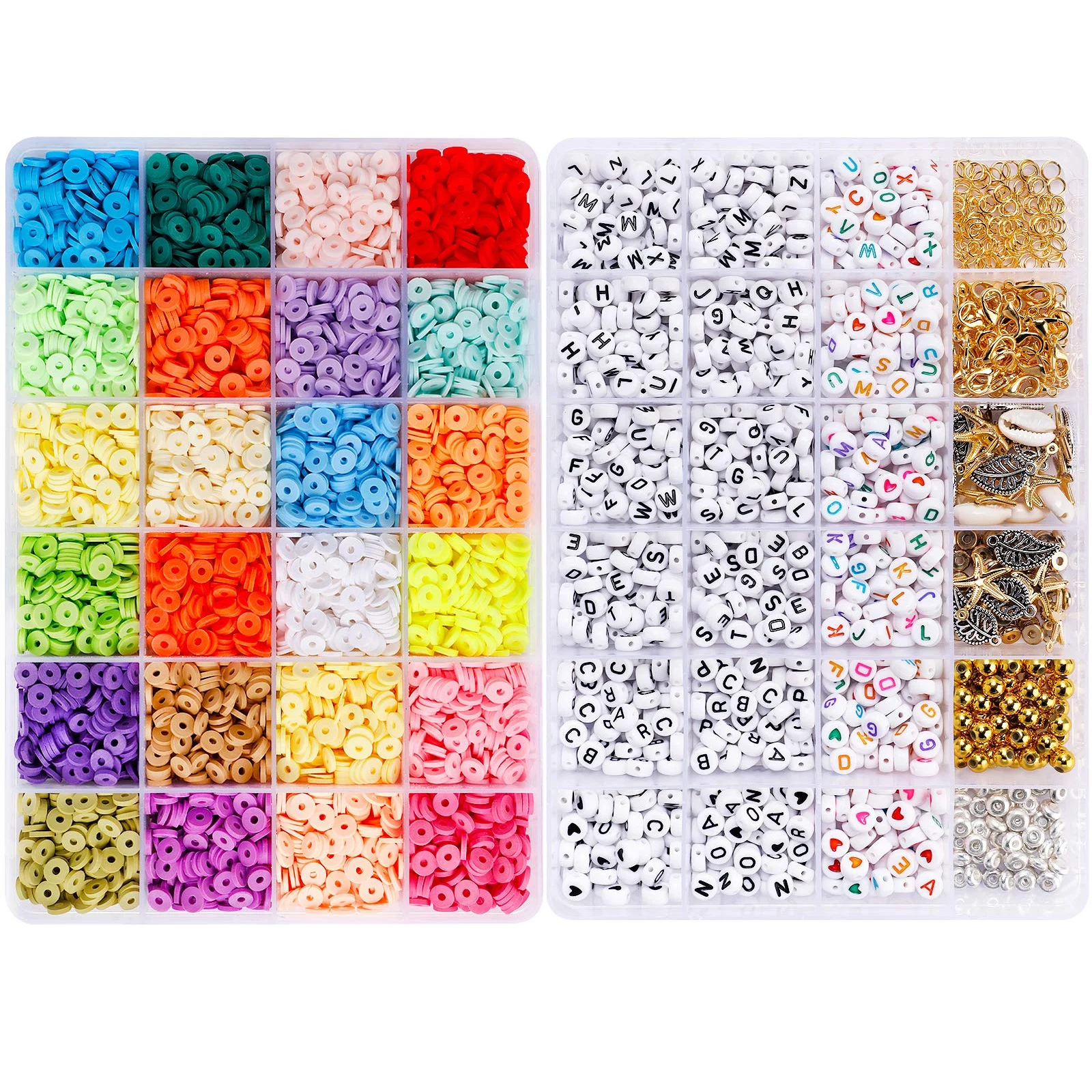 

6 мм, 24 цвета, Смешанные Буквы стандарта, плоские бусины-разделители алфавита для женского браслета, ожерелья