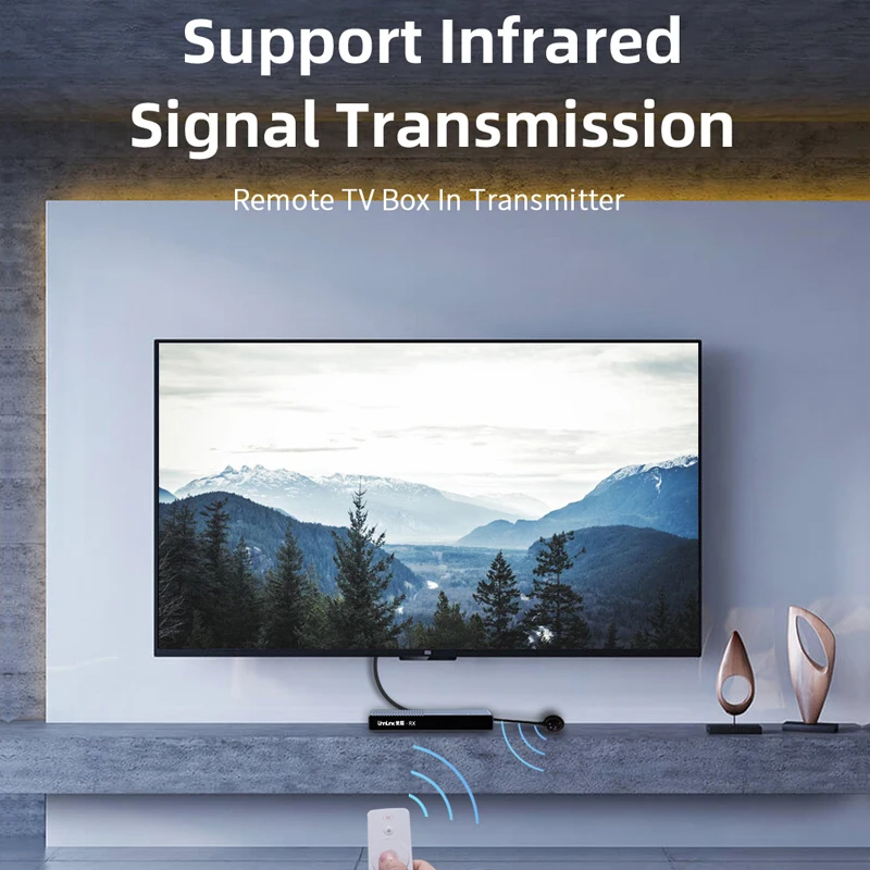 Unnlink HDMI совместимый рандомный 120 м от 1 до многих FHD 1080P 60 Гц IP/TCP CAT6/7 сеть Lan RJ45 Ethernet IR