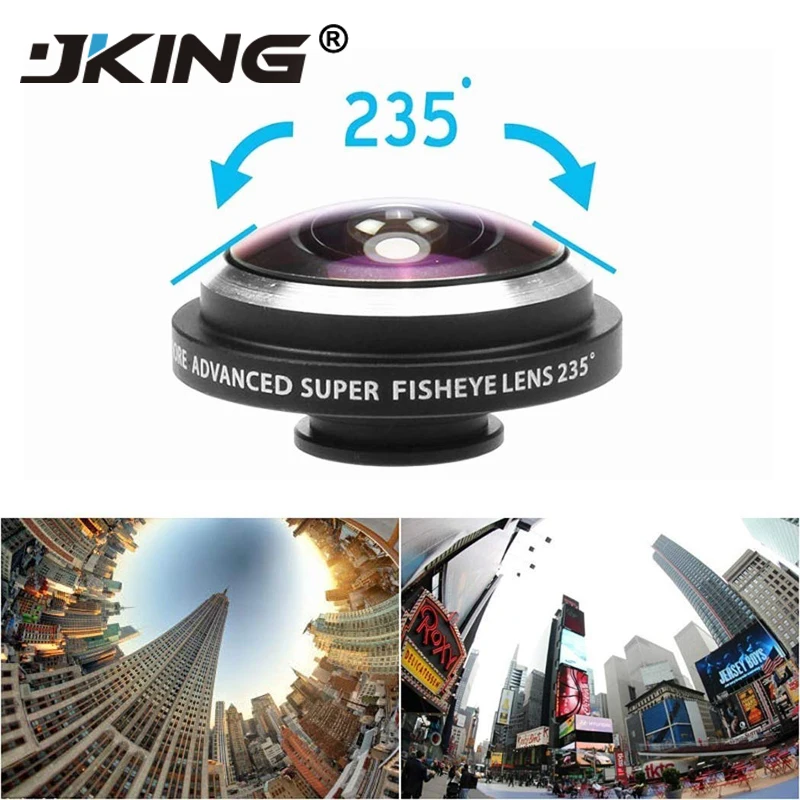 2019 универсальные зажимы 235 градусов Супер Рыбий глаз линзы для iphone 4 4s 5 5s 5c SE 6 6s 7 Plus