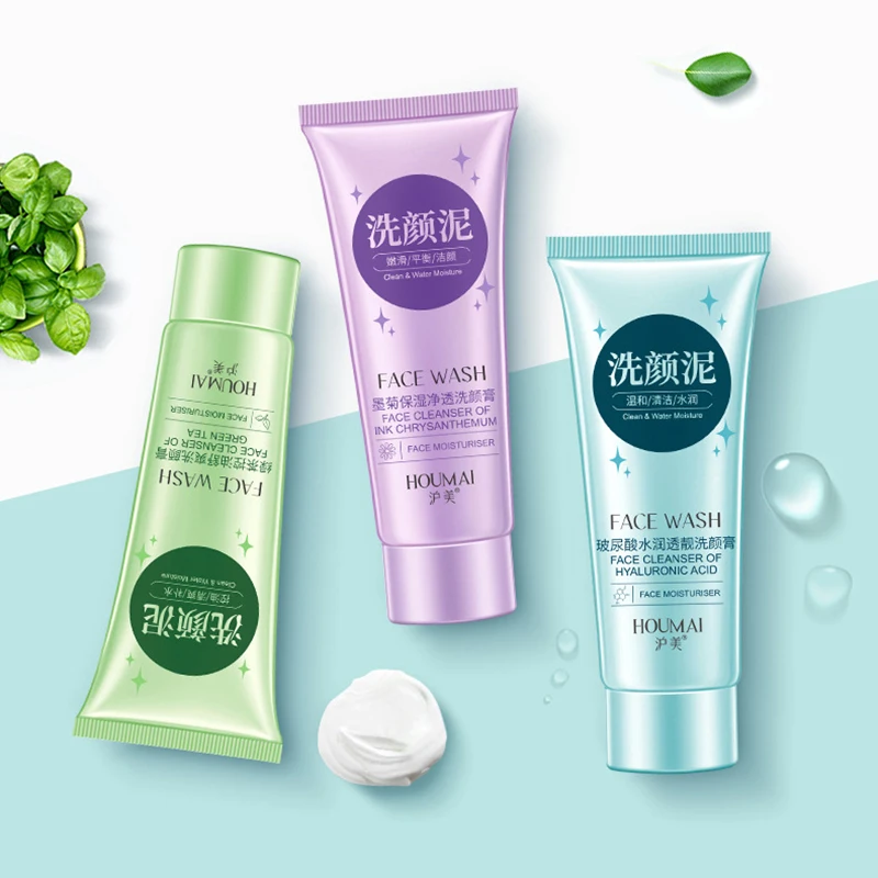 Очищающее средство для лица с хризантемой зеленым чаем гиалуроновой кислотой