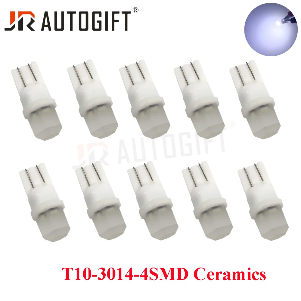 20 шт. Новый лампы T10 W5W Керамика 3014 4SMD 12V на танкетке с номерным знаком светильник