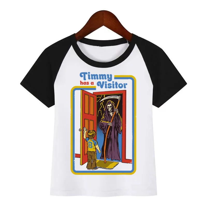 Детская футболка со страшным злом демоном смертью сатанизмом американским