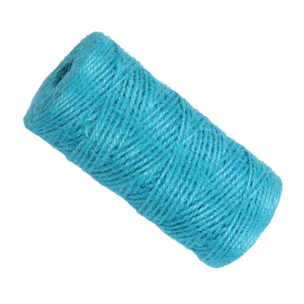 

1Roll of 328ft Jute Cord String Durable Gift Wrapping Twine Rope Arts Crafts DIY Accessory