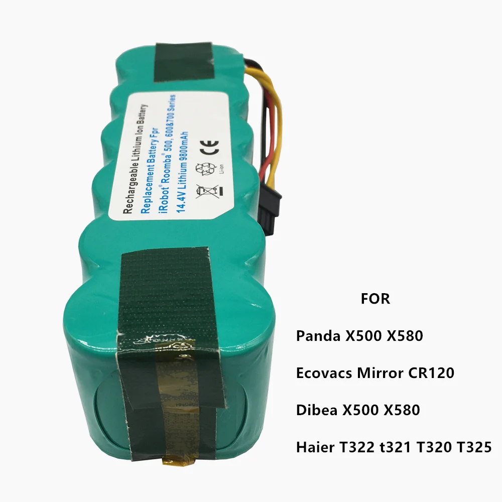 

2021 NEW Upgrade 14.4V 9800mAh Sweeping Robot NiMH Battery for Panda/Haier/Ecovacs /Dibea Rechargeable Vacuum Cleaner Battery