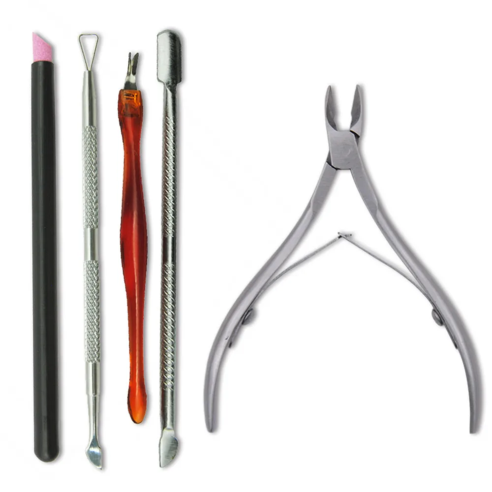 1 шт. кутикулы толкатель палочки для дизайна ногтей удаления стальная