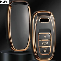 new tpu 6d plating car remote smart key cover case shell for audi a1 a3 a4 a5 a6 a7 a8 quattro q3 q5 q7 2009 2015 accessories