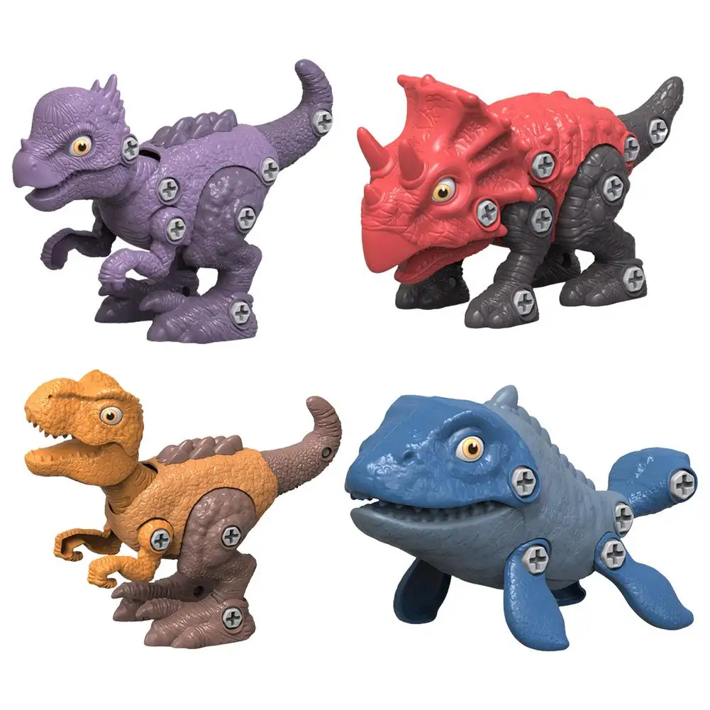 

Kids Dinosaur Puzzle Toy Dinosaur Model Assemble Educational Toy Montessori Assemble The Dinosaur Toy DIY Screwing Screws Toys