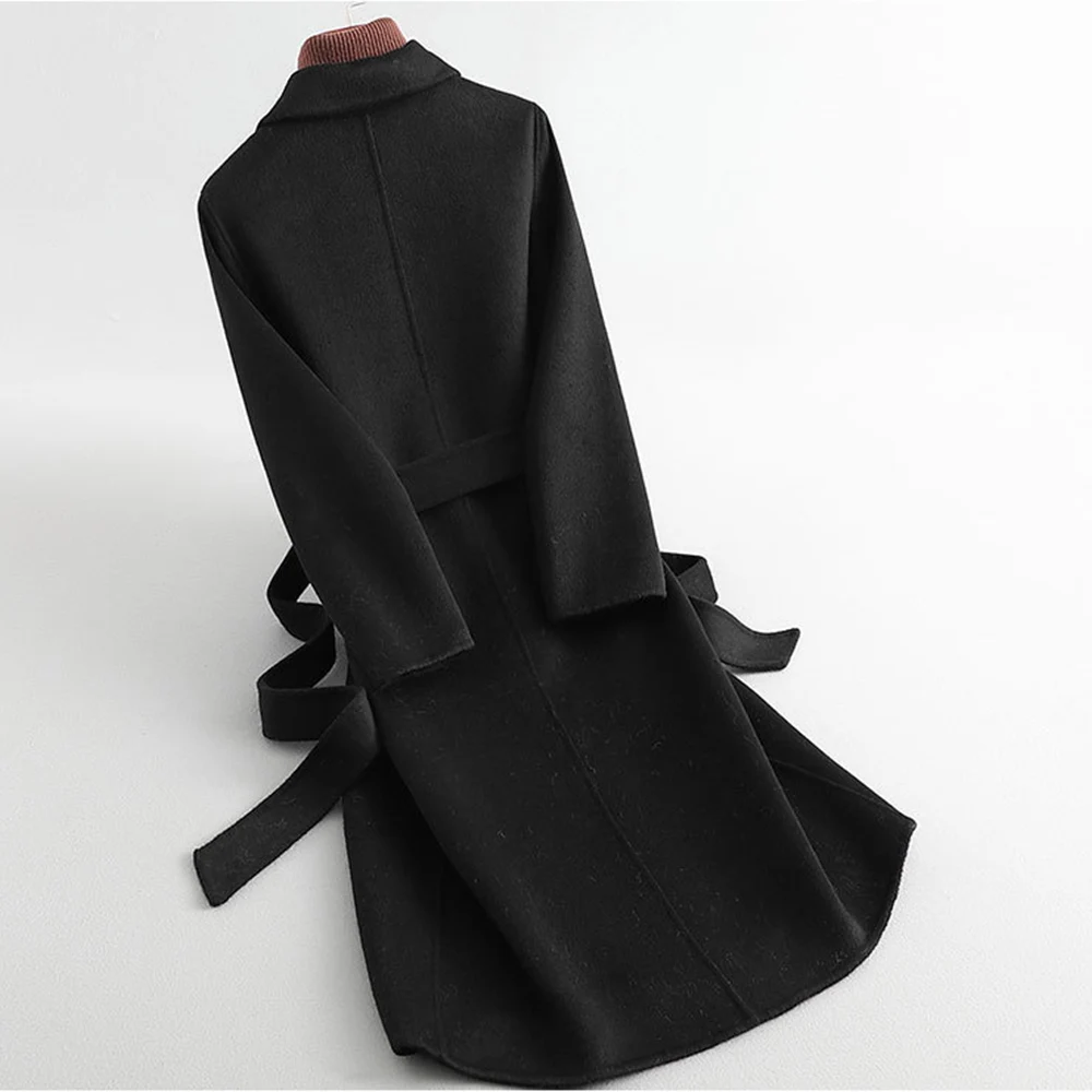 Пальто из натурального кашемира для девочек Новинка Весна Осень зима 2021