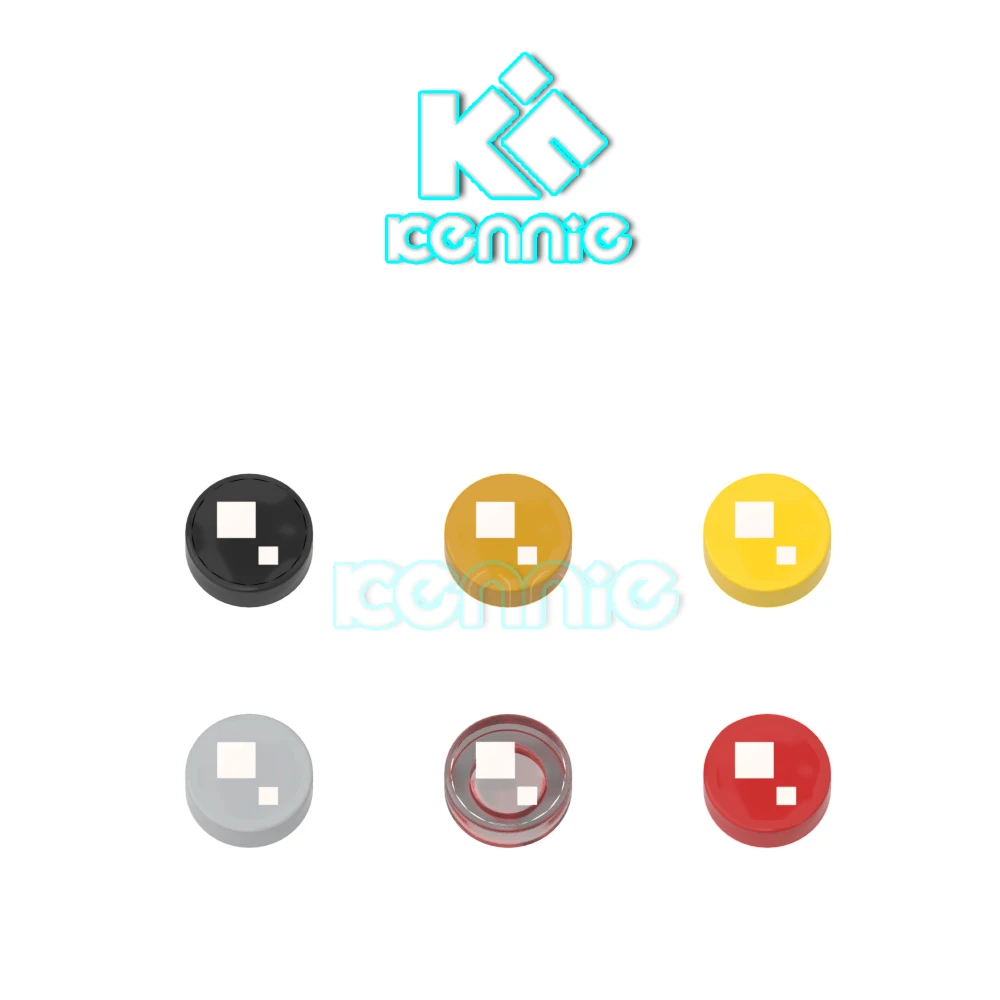 

200/500/1000 шт/партия Kennie DIY moc brickheadz eye совместим с высокотехнологичными аксессуарами NO.31468 плоская плитка 1X1, круглая No. 72