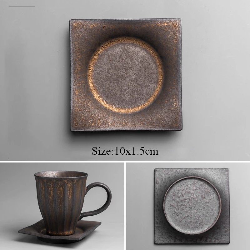 Style F(1 Saucers) LUWU в японском стиле фарфоровые чашки винтажные кофейные чашки китайские кофейные кружки Посуда для напитков - Цвет: Style F(1 Saucers)