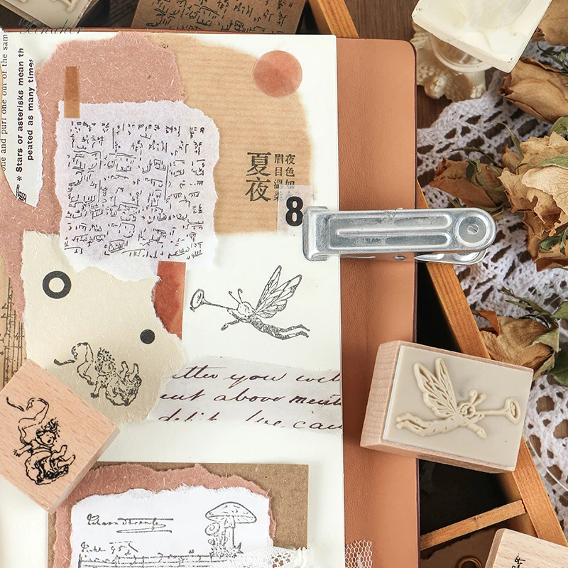 XINAHER винтажные эльфы с музыкой в лесу декоративный штамп для скрапбукинга