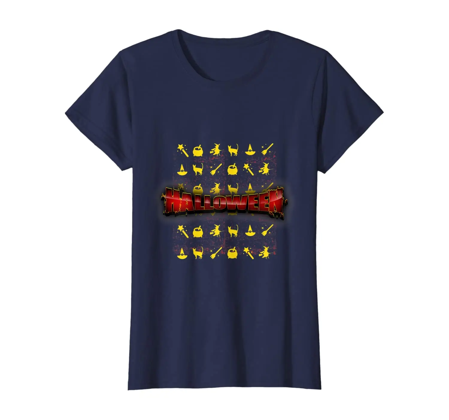 

Halloween Elements and Characters Funny Holiday Gift T-Shirt Summer Cool Women Tee Breathable Pure Cotton Short Sleeve T Shirt