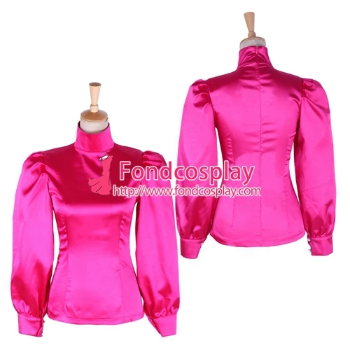 

Satin blouse Shirt fetish gothic Tailor-made [G1651]