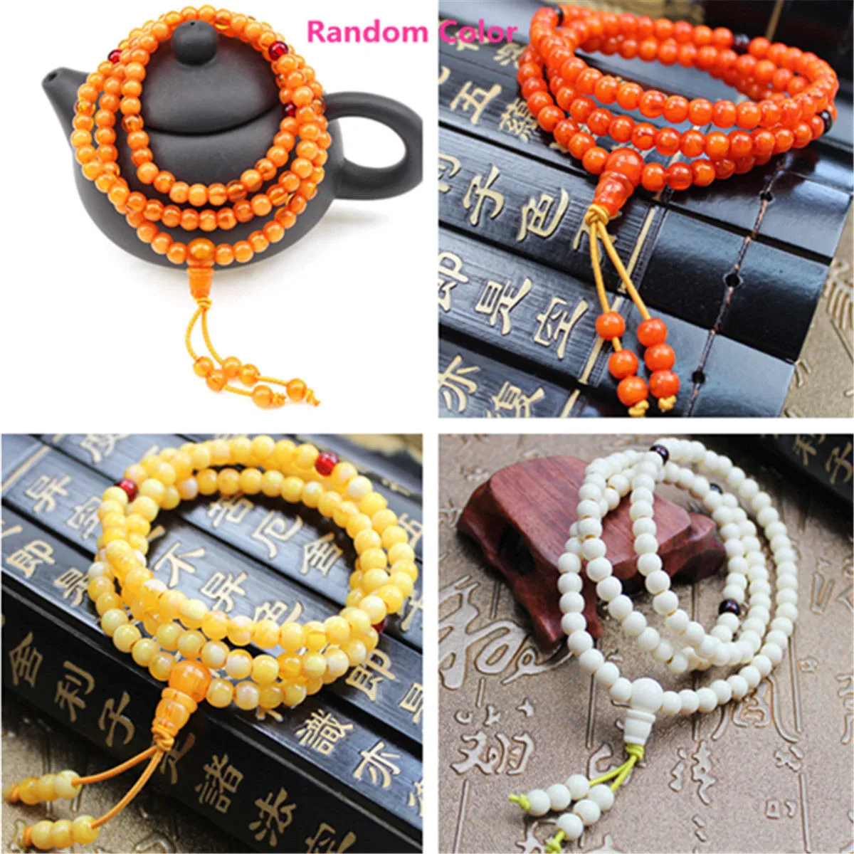 

1pc Islamic Prayer 99 Beads Misbaha Tasbih Engraved Allah Necklace Rosary 5.6mm