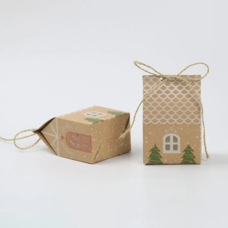 1 упаковка 50 шт. крафт бумага в европейском стиле Рождественская маленькая