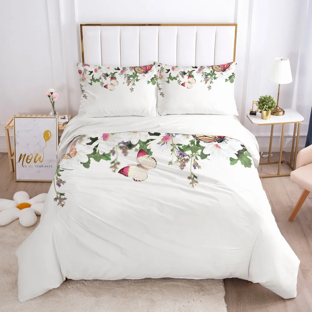 3D Bed Linens Duvet Cover Sets Quilt Covers Pillow Shams Bedclothes Bedding Double Single Size Flower of European style | Дом и сад