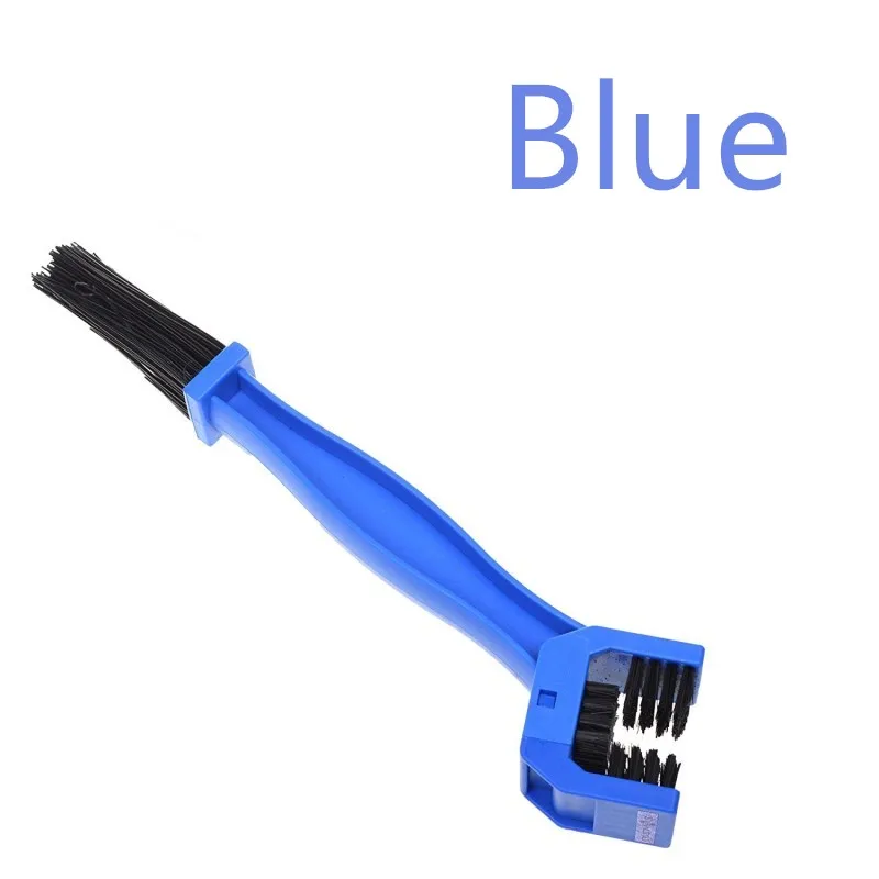 Blue Пластиковая велосипедная мотоциклетная велосипедная щетка для чистки цепи Шестерня Гранж щетка очиститель для улицы инструмент для чистки скруббера - Цвет: Blue