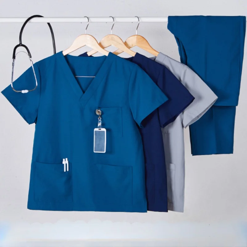 

2022 NEW Operating Rooms Cotton Long Sleeve Doctor Wears Clothes Female Beauty Salon Smock Male Hand Brush Medical Uniforms