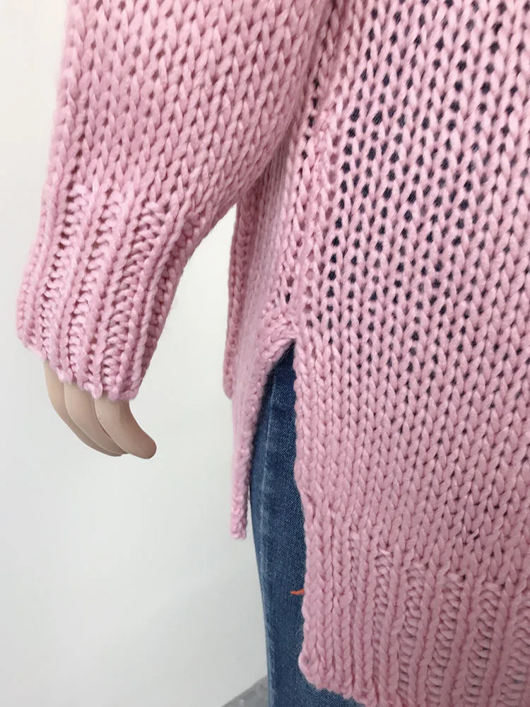 

Woman Sweater European Style Cardigan Knit Outwear Winter Autumn Long Sleeve Top Plus Size Sweaters Fashion Women Sweater