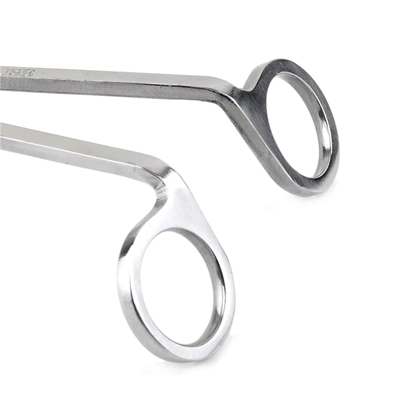 

17CM Stainless Steel Candle Wick Trimmer Oil Lamp Trim scissor tijera tesoura Cutter Snuffer Tool Hook Clipper