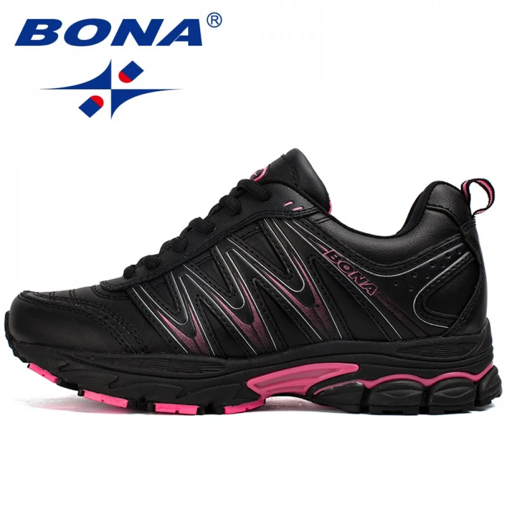 

Кроссовки BONA женские спортивные на шнуровке, популярная стильная удобная обувь для бега и ходьбы