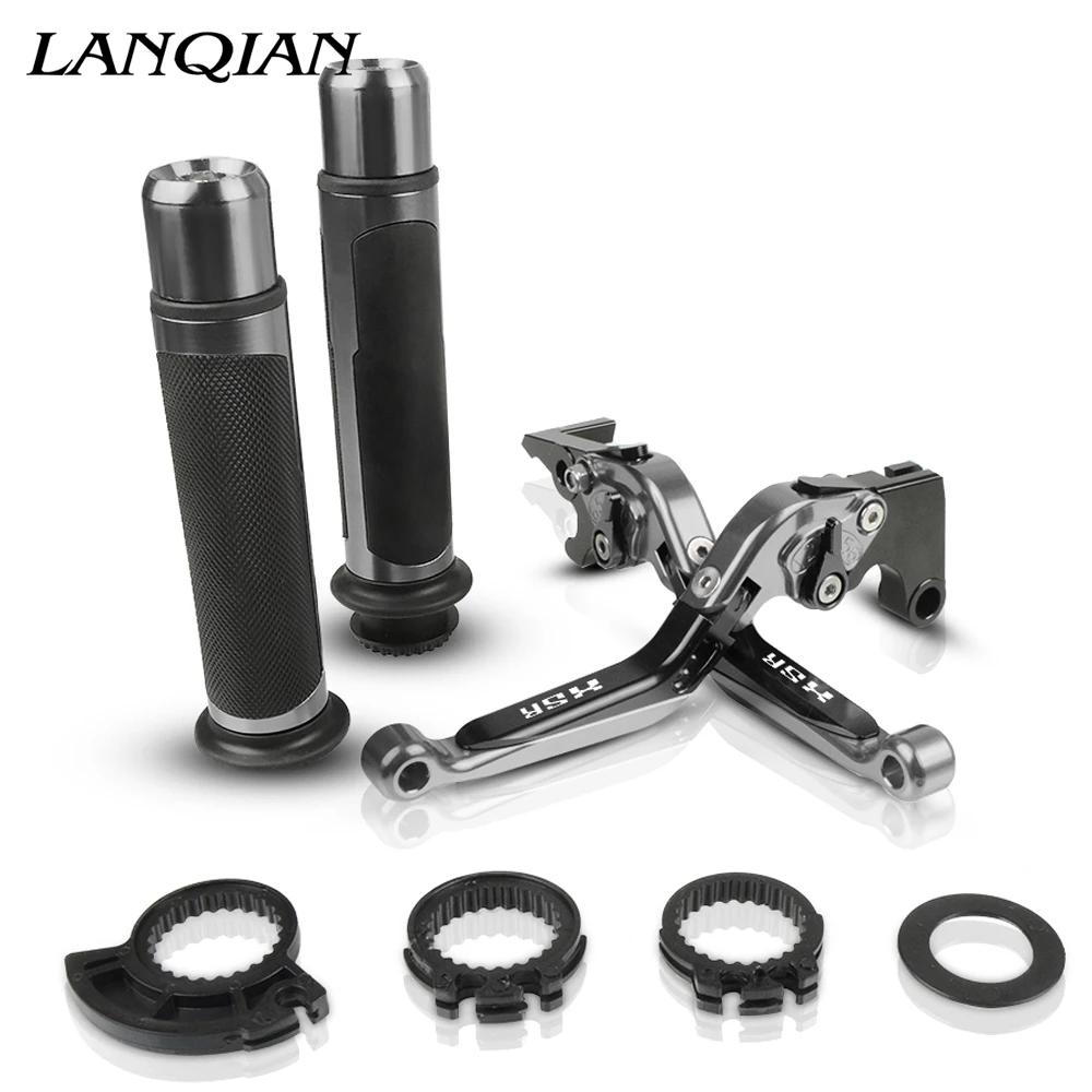 

Motorcycle Accessories CNC Adjustable Brake Clutch Levers And Handle Grips With LOGO For YAMAHA XSR 900 ABS 2016