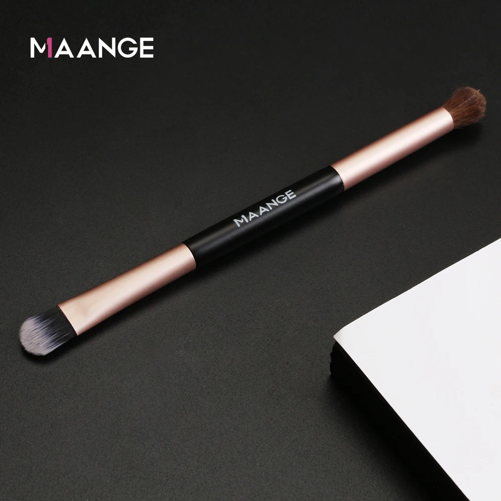 MAANGE 1 шт. многофункциональная двухголовая кисть для теней век двухсторонняя