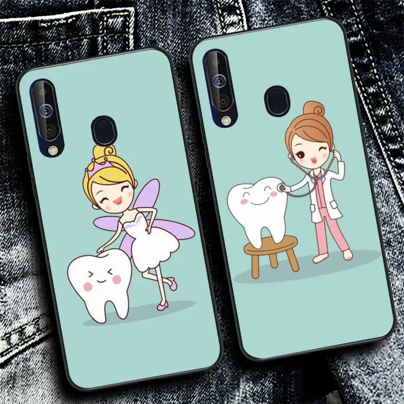 

YNDFCNB Dentist Tooth Phone Case for Samsung A51 01 50 71 21S 70 31 40 30 10 20 S E 11 91 A7 A8 2018