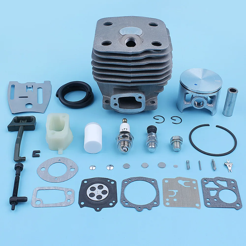 54mm Cylinder Piston Pin Intake Carb Kit For Husqvarna 288XP 288 281 181 Chainsaw Top End Decompression Valve Replacement Part