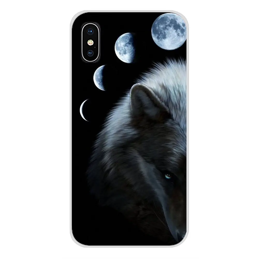 Силиконовые чехлы Модные зимние Волк Луна clear для LG G3 G4 мини G5 G6 G7 Q6 Q7 Q8 Q9 V10 V20 V30 X