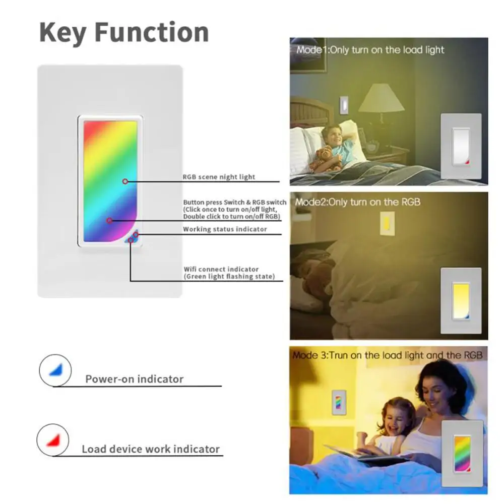 Светильник сцена Wifi умный выключатель с Поддержкой Smart Life Tuya Google Home Alexa светильник