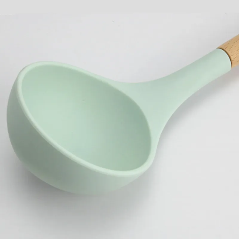 

1/11PCS Silicone Cooking Utensils Set Non-stick Spatula Shovel Wooden Handle Cooking Tools Set With Storage Box Kitchen Tools