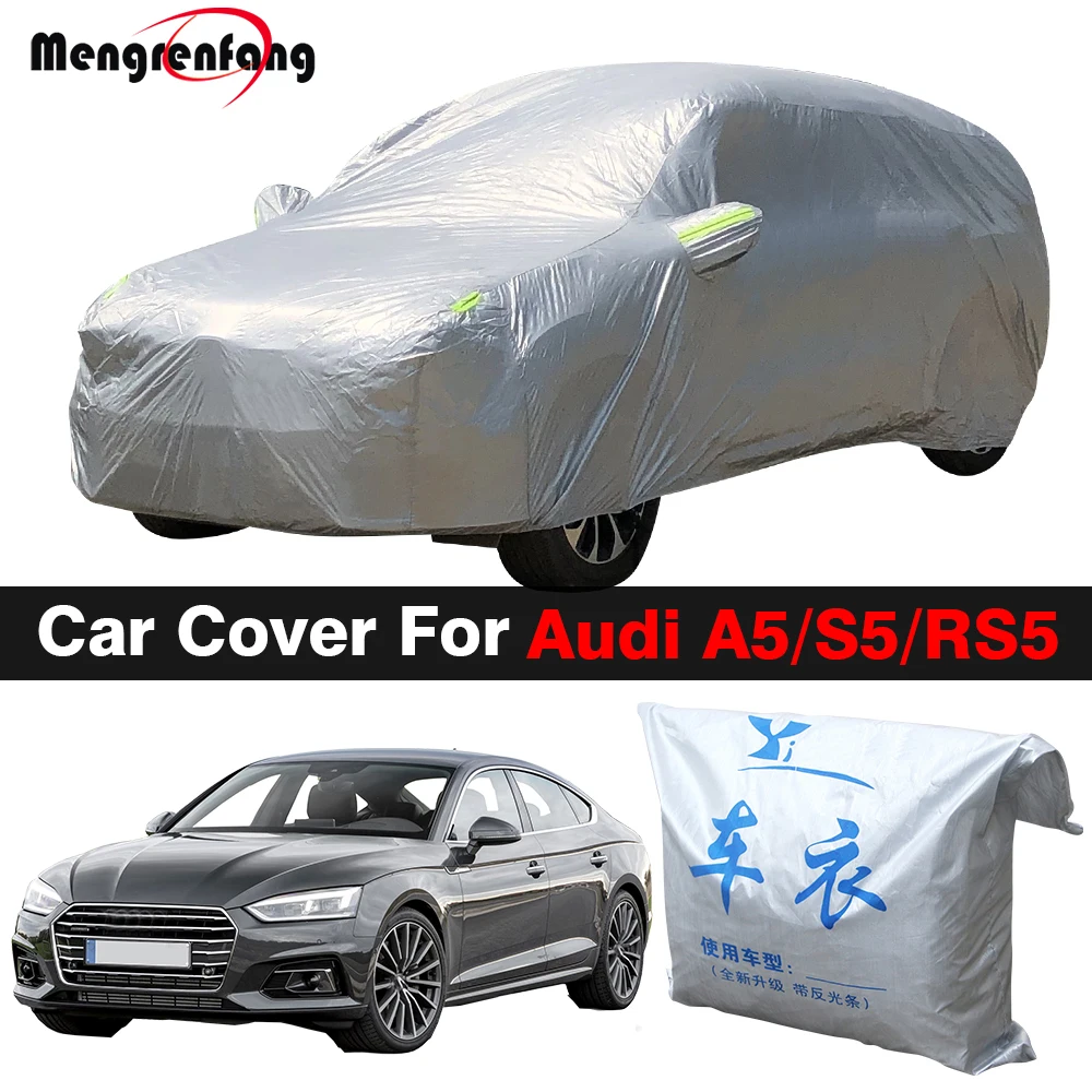 Full Car Cover Outdoor Indoor Sun Shade Anti-UV Snow Rain Protection Auto Cover Dustproof For Audi A5 S5 RS5