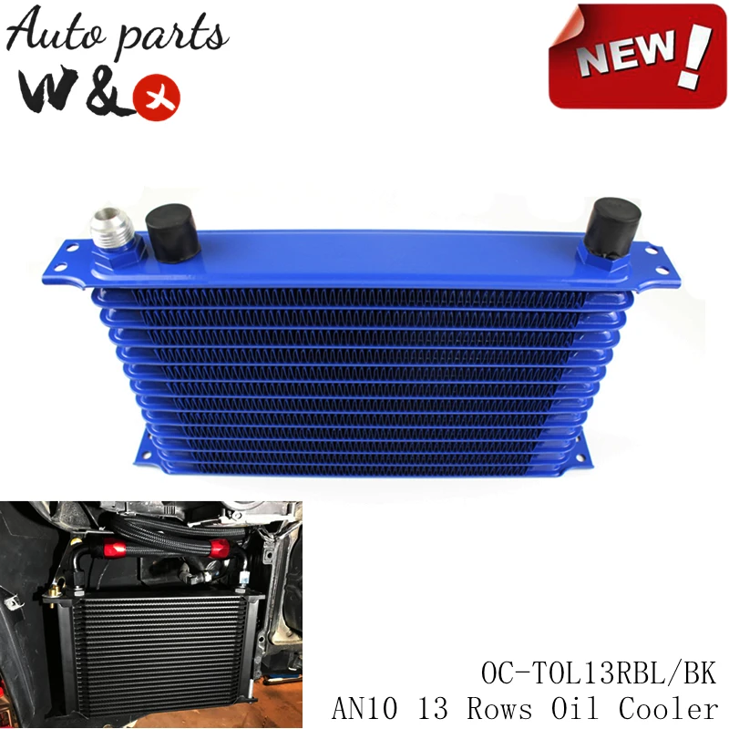 

Universal 13 Rows Oil Cooler AN10 T-6061 Aluminum 13 Row Engine Gearbox Oil Radiator Oil Cooler