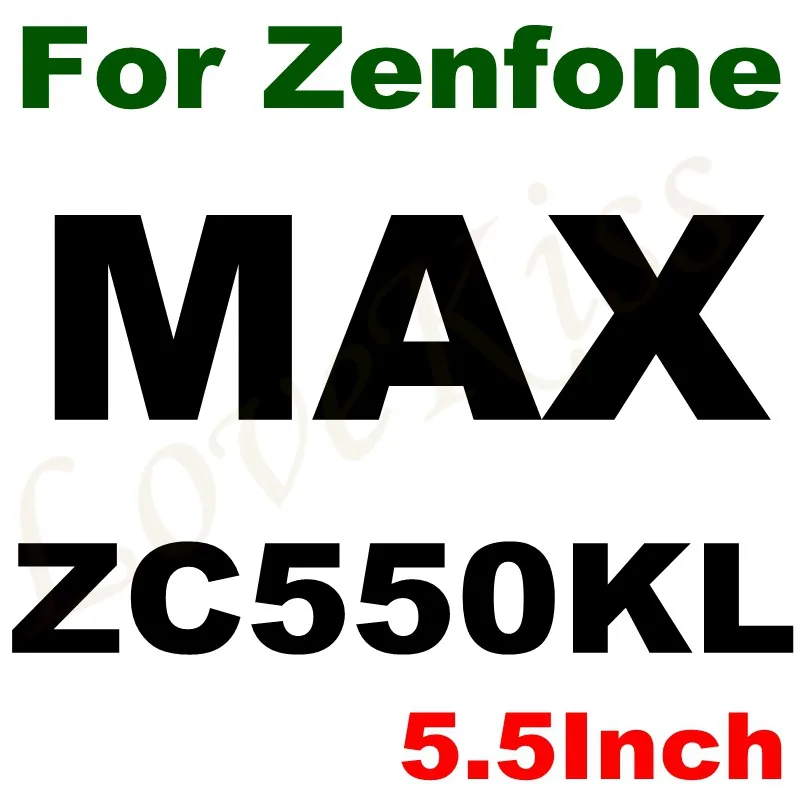 MAX ZC550KL Закаленное стекло 9H для ASUS Zenfone 4 Max ZC554KL 3 Max ZC520TL Go ZB500KL 3 2 Laser ZE500KL Selfie ZD551KL Защитная пленка для экрана - Цвет: MAX ZC550KL