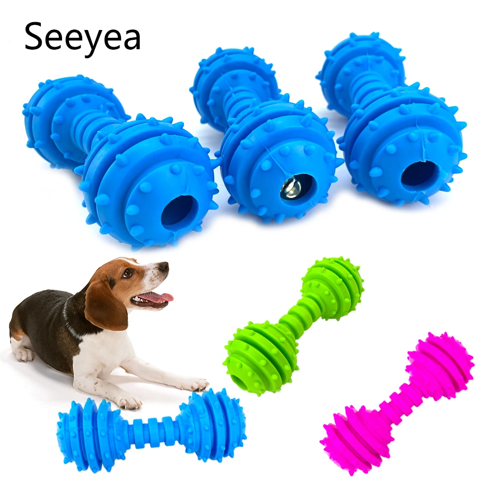 

Double Rubber Dog Toy Bone Tooth Cleaning Grinding Teeth Dog Toys Dog Chew Games For Small Medium Dogs Play Supplies Pet Toys