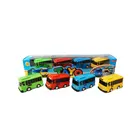 Забава, 4 шт.компл., маленький автобус, пластиковый, синий, красный, Гани, желтый, Lani, зеленый, модель автомобиля для детей
