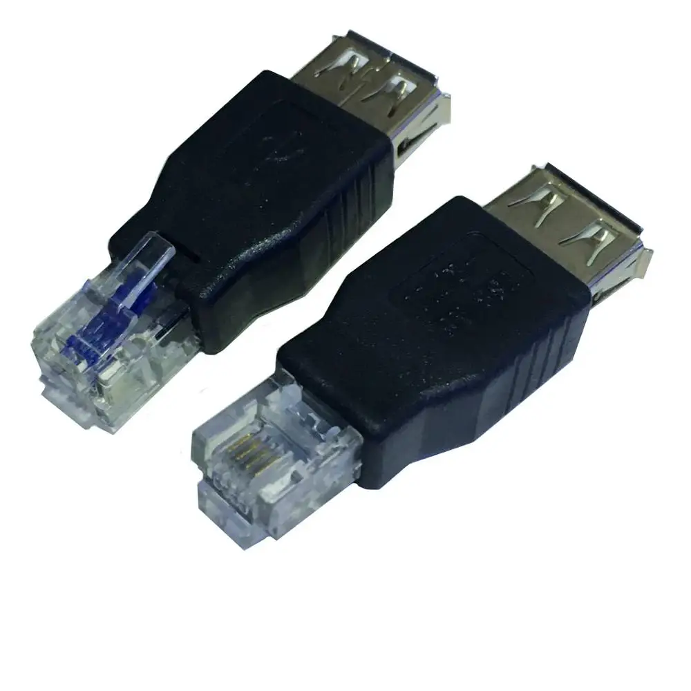 USB Женский RJ11 RJ12 4PIN сетевой адаптер конвертер телефонный разъем AF 6P4C |